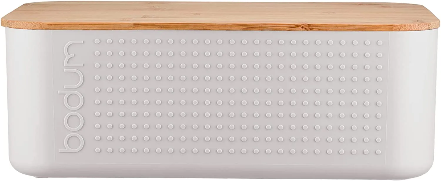 Bistro brødboks med bambuslokk, Hvit Bodum