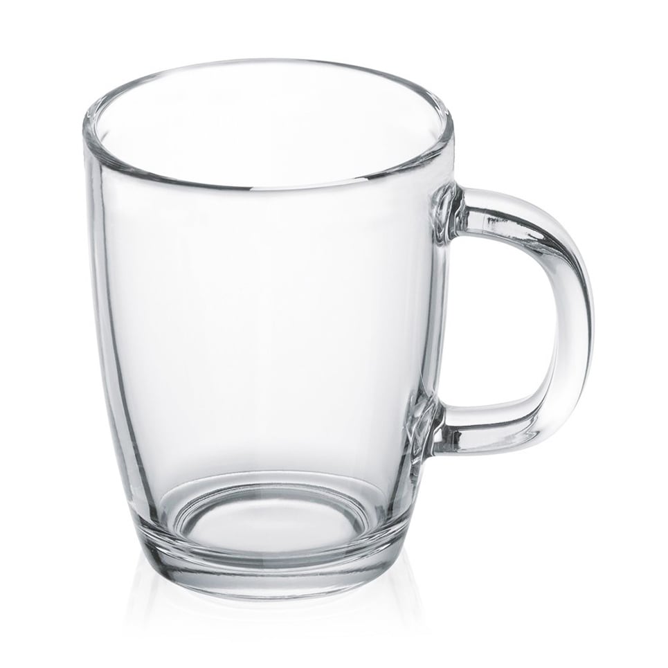 Bodum Bistro kaffekopp med hank 0,35 l | Skandinavisk Design | Kaffekopper | Gjennomsiktig