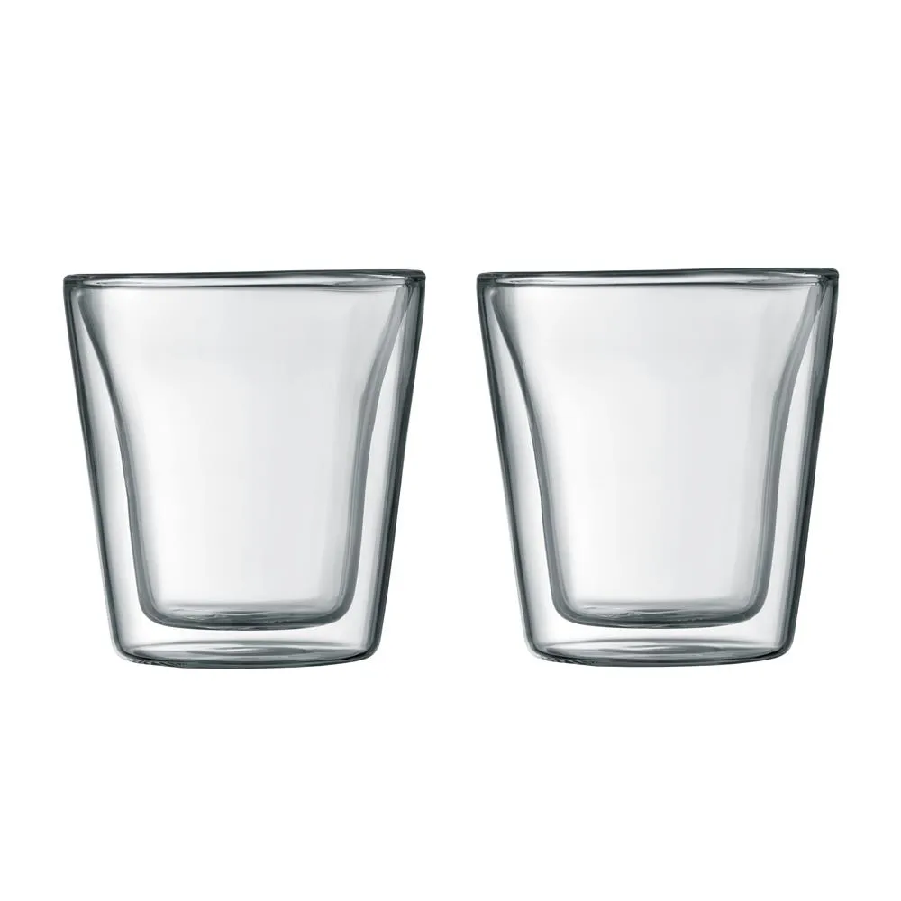 Canteen glass med dobbelt vegg 2 pakn., 0,1 l Bodum