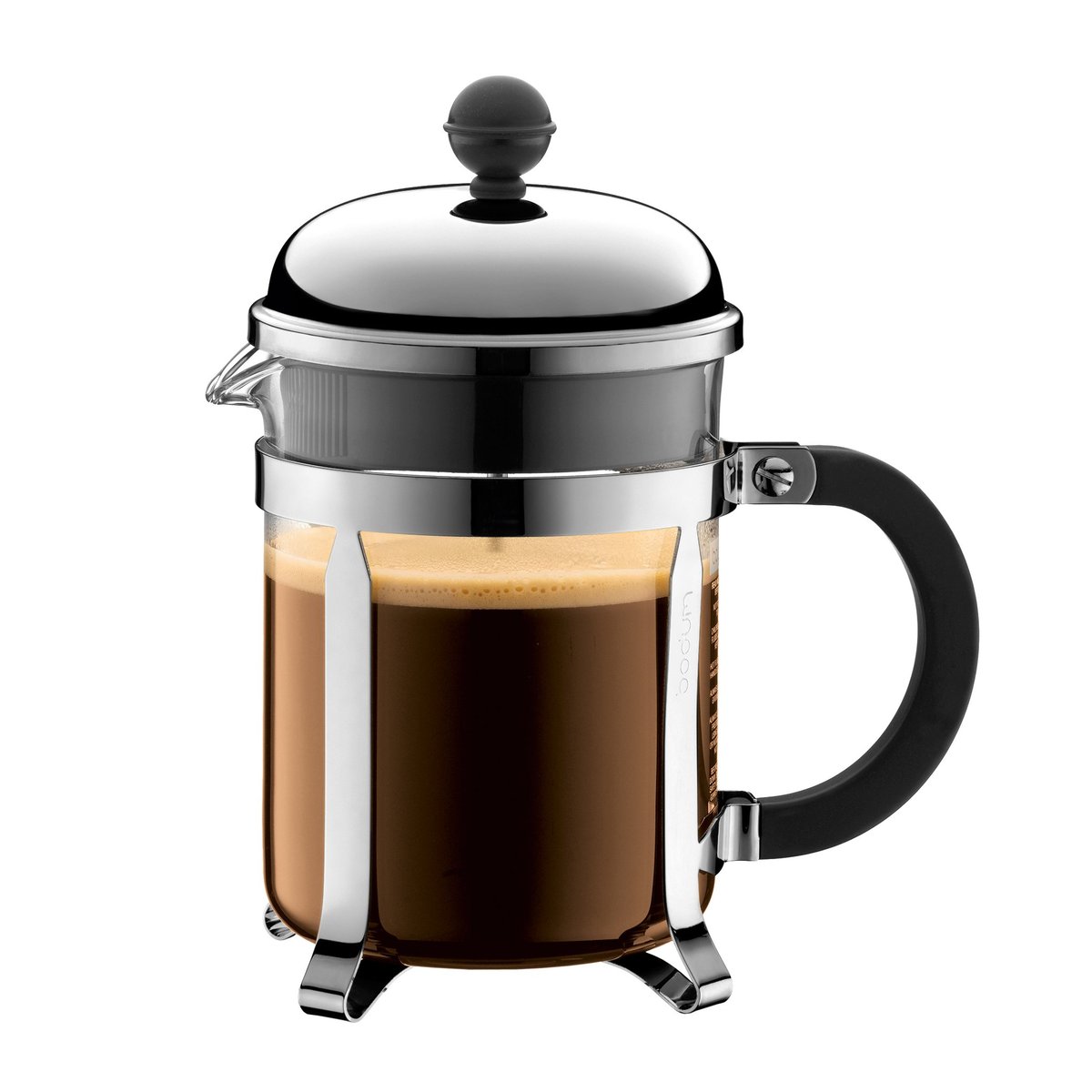 CHAMBORD Kaffebrygger 4 kopper, 0.5 l Krom