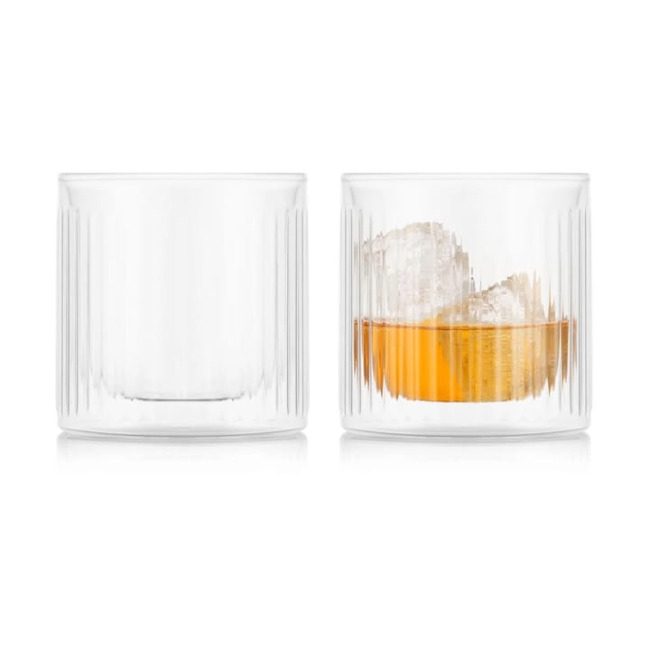 Douro Bar whiskyglass med dobbelt vegg 30 cl 2 pakn. - Klar - Bodum