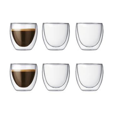 Pavina glass med doble vegg 6 stk - 0,08 l - Bodum