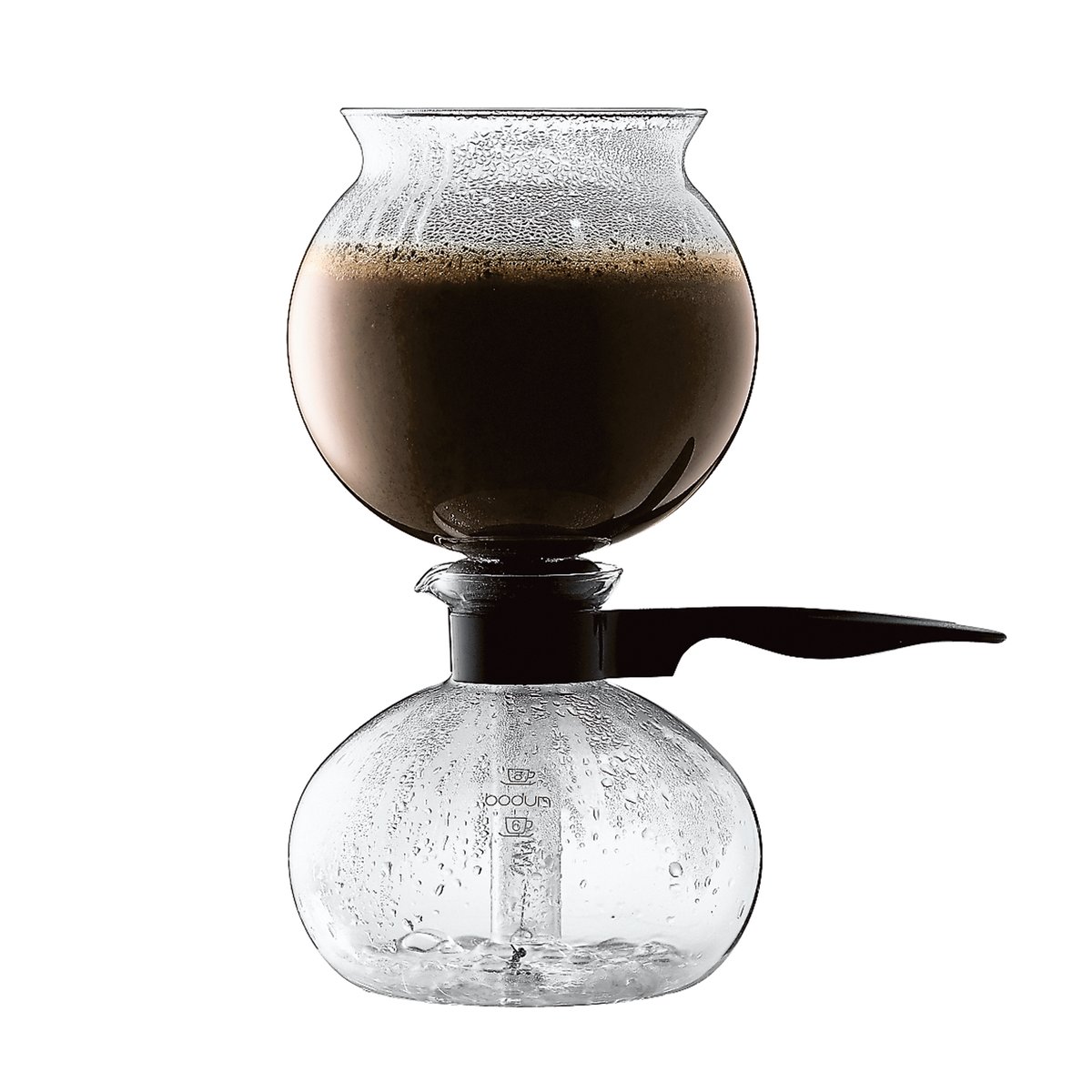 Bodum Pebo vakum kaffebrygger 1 L 8 kobber | Skandinavisk Design | Svart