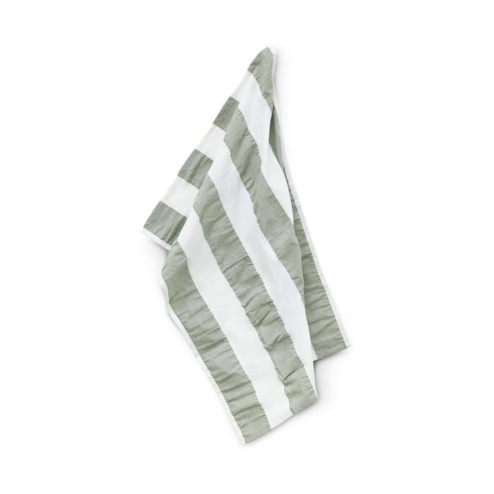 Alina kjøkkenhåndkle 50x70 cm - Grønn-hvit - Boel & Jan