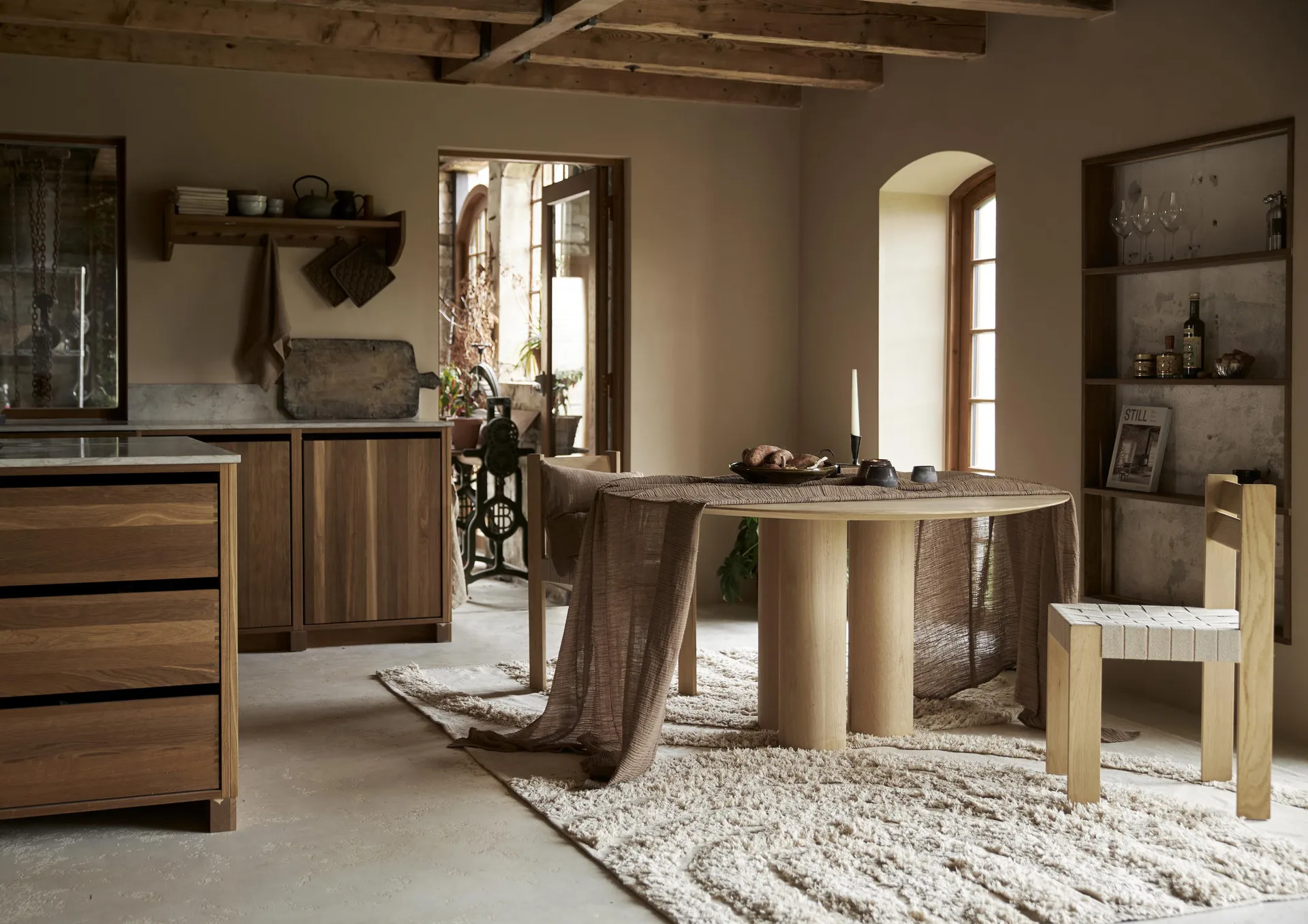 Astrid duk 150 x 310 cm, Brun Boel & Jan