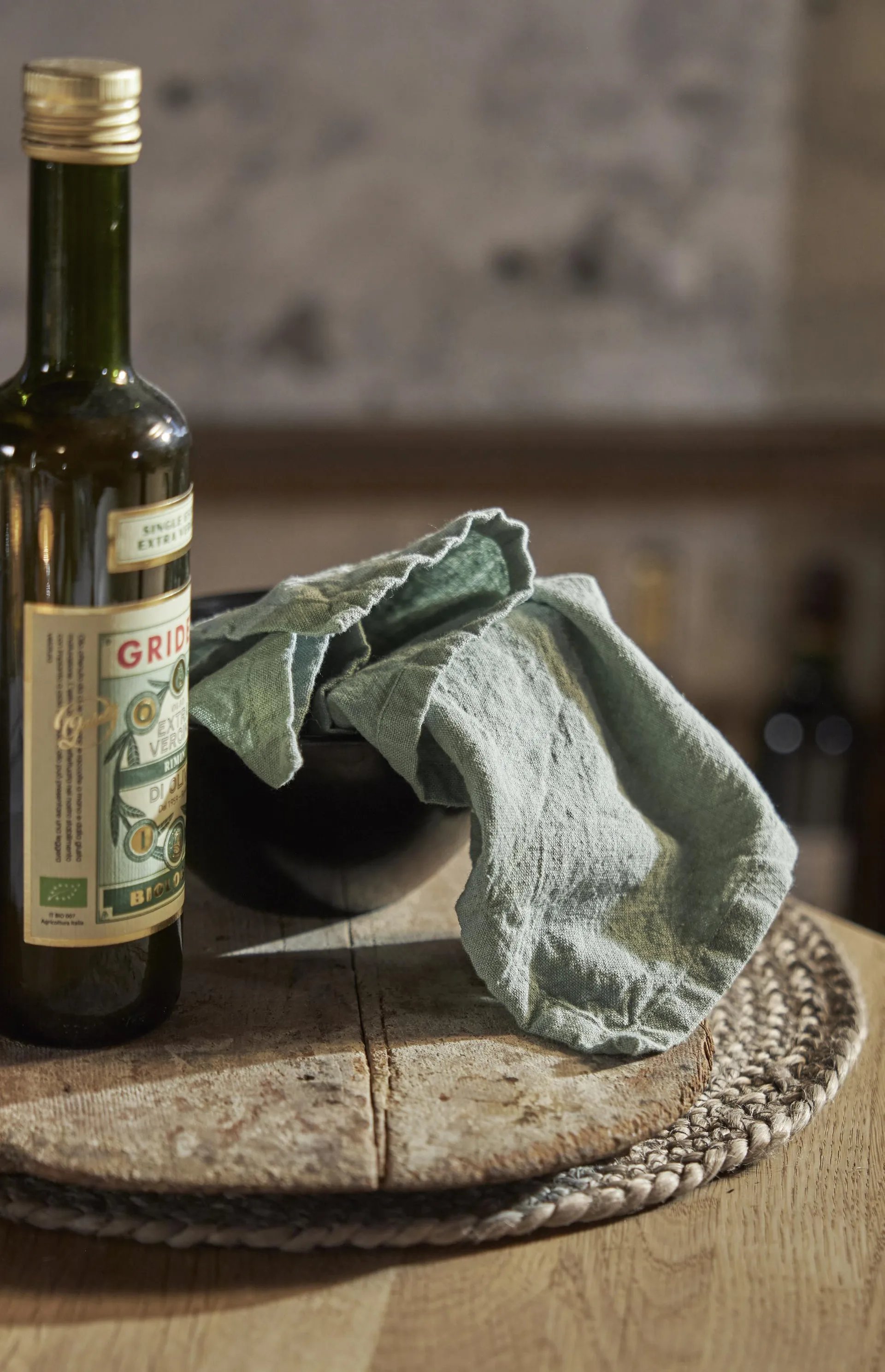 Billie serviett 40 x 40 cm 2-pakning, Grønn Boel & Jan