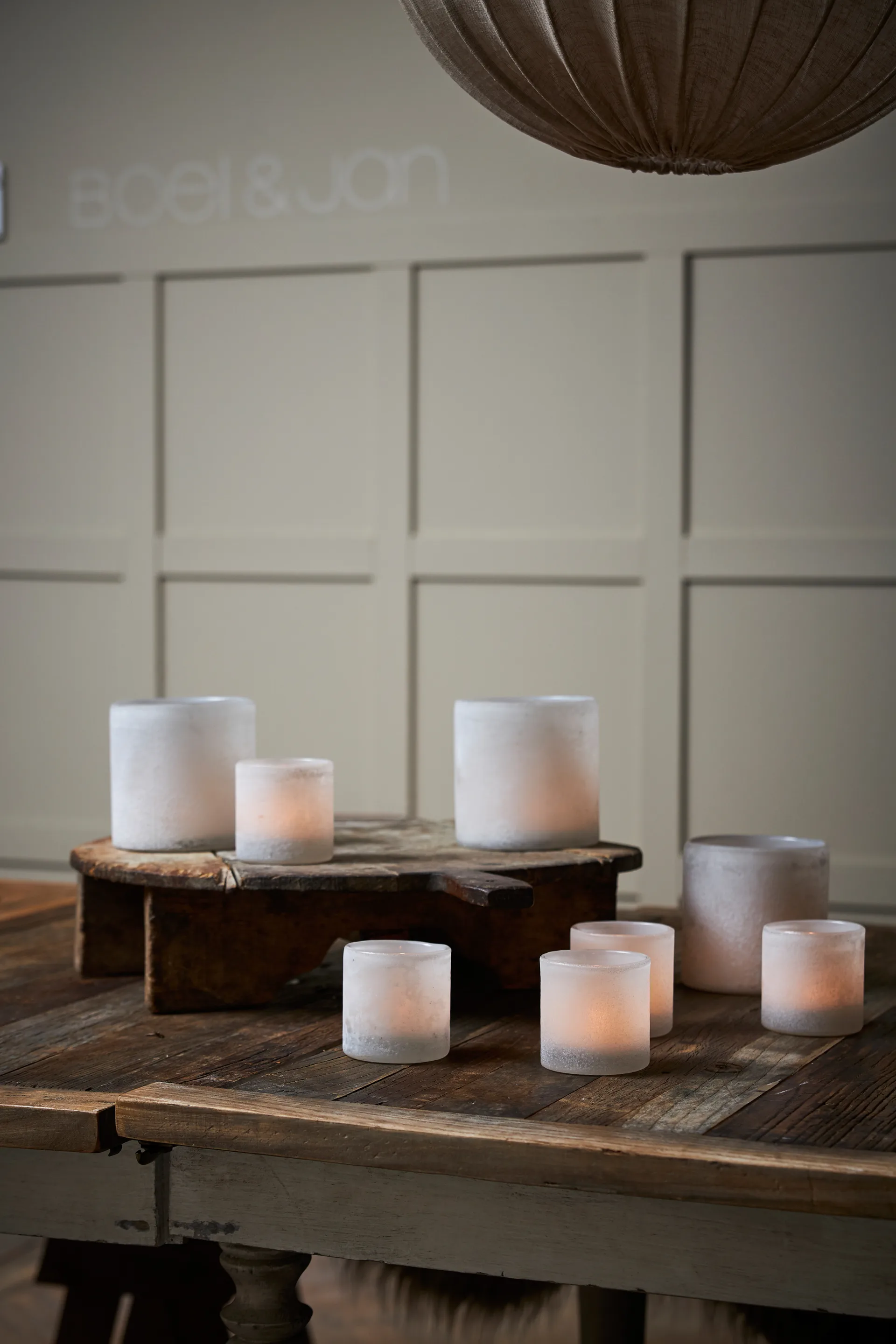 Bungenäs Lyslykt Ø 12,5 cm, Hvit Boel & Jan