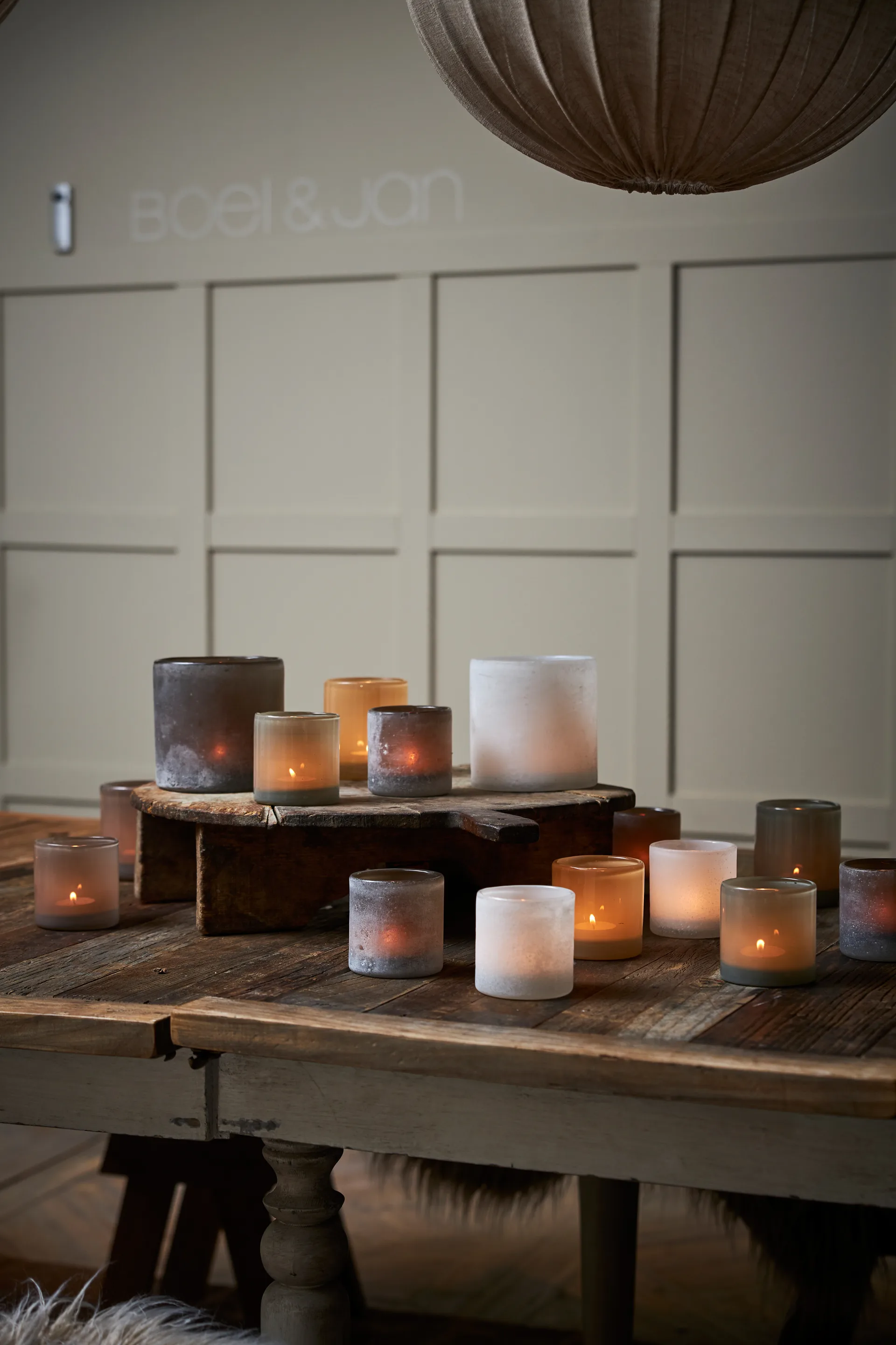 Bungenäs Telysholder Ø 8 cm, Grå Boel & Jan