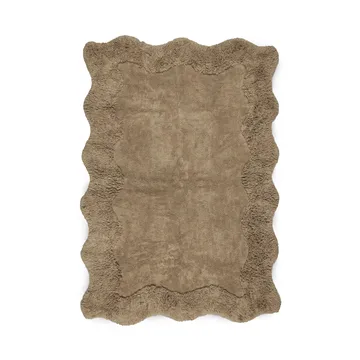 Curly bomullsteppe - 160x230 cm, Beige - Boel & Jan