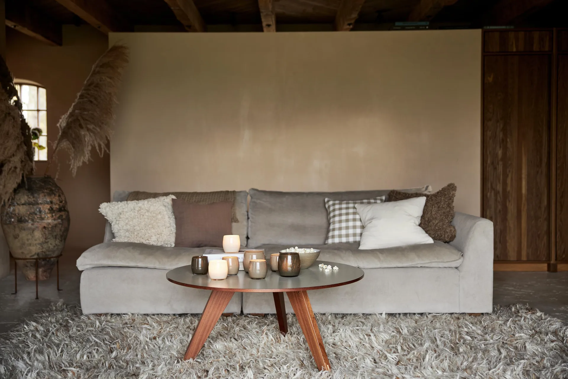 Grete putetrekk 45 x 45 cm, Beige Boel & Jan