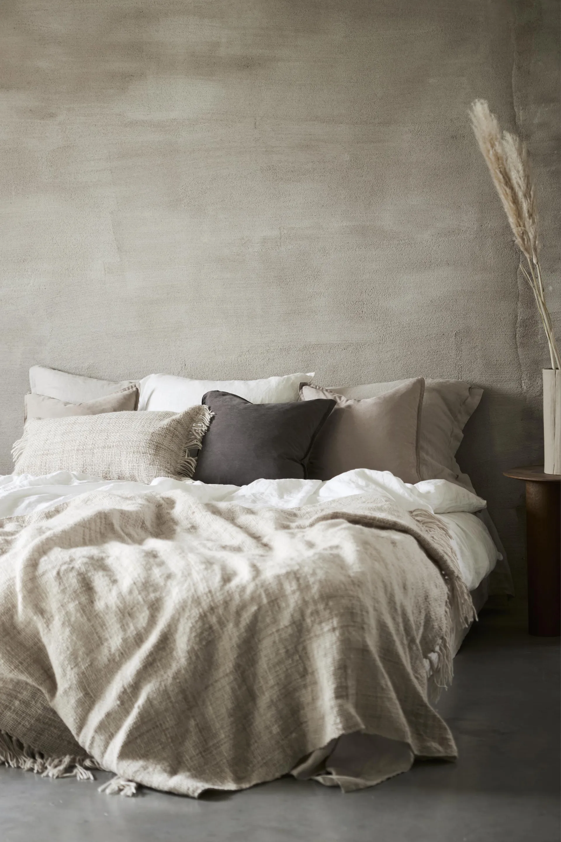 Hanna putetrekk 45x45 cm, Grå Boel & Jan