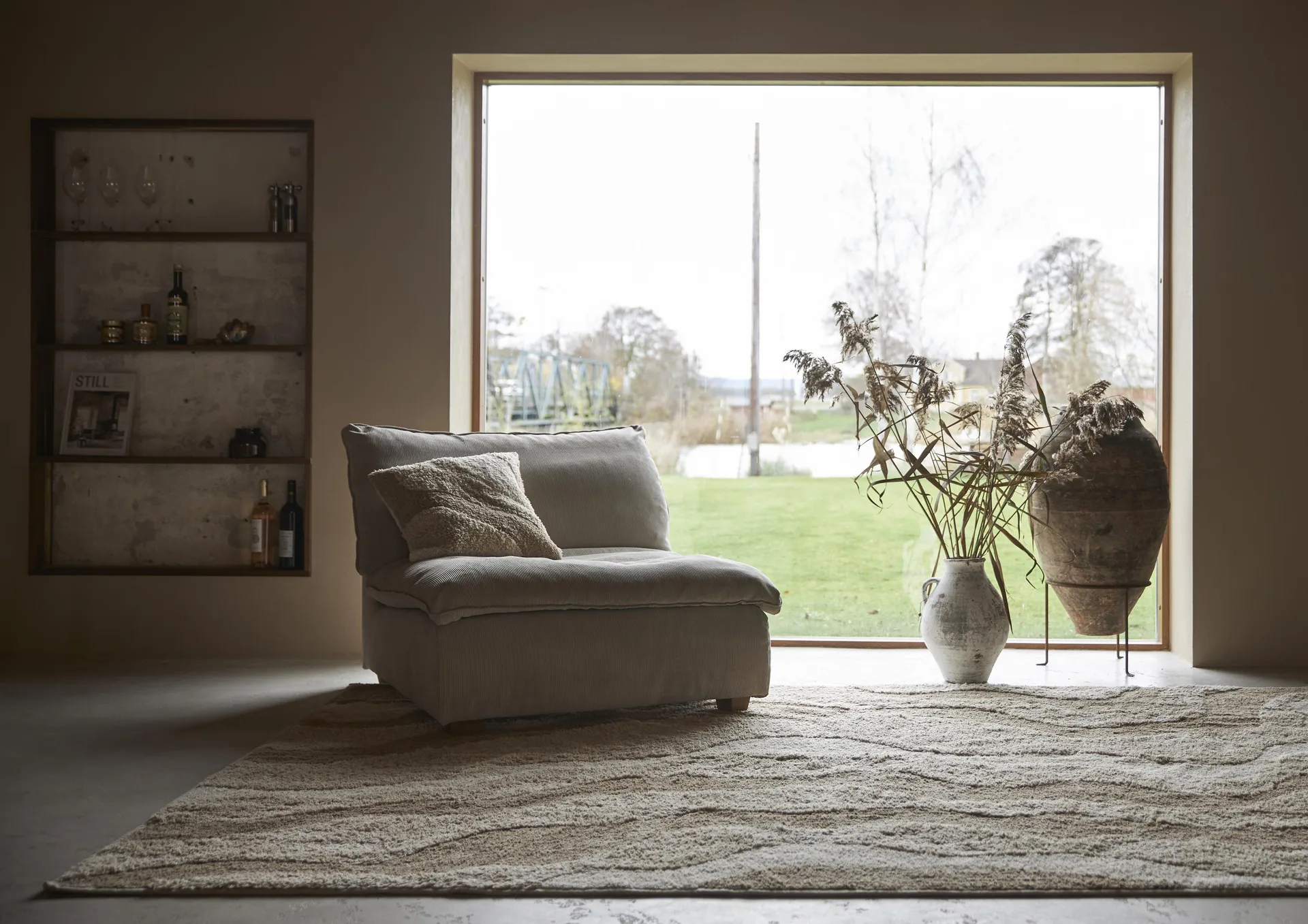 Idun putevar 45 x 45 cm, Beige-brun Boel & Jan