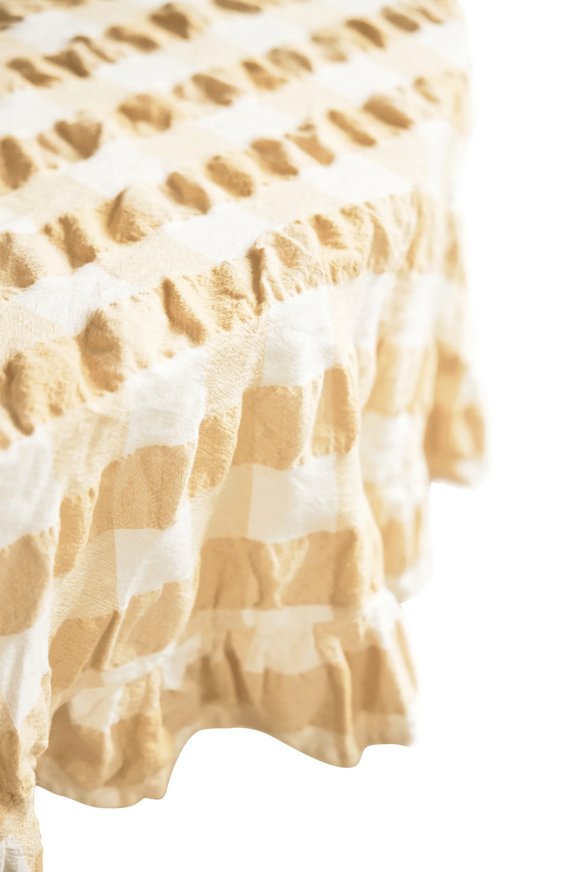 Kullavik bordduk Ø170 cm, Gul-hvit Boel & Jan