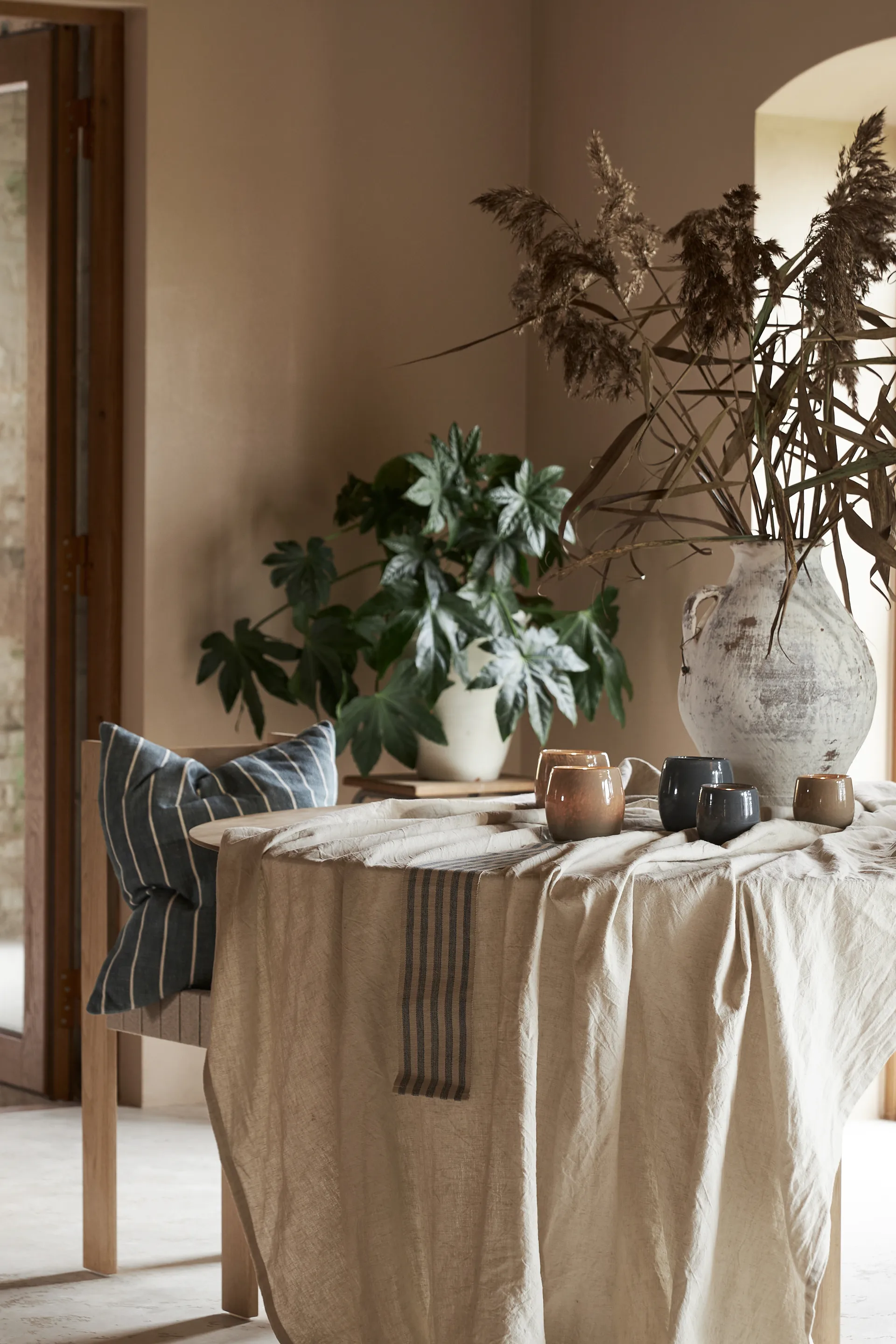 Linnea putetrekk 50 x 50 cm, Blå Boel & Jan