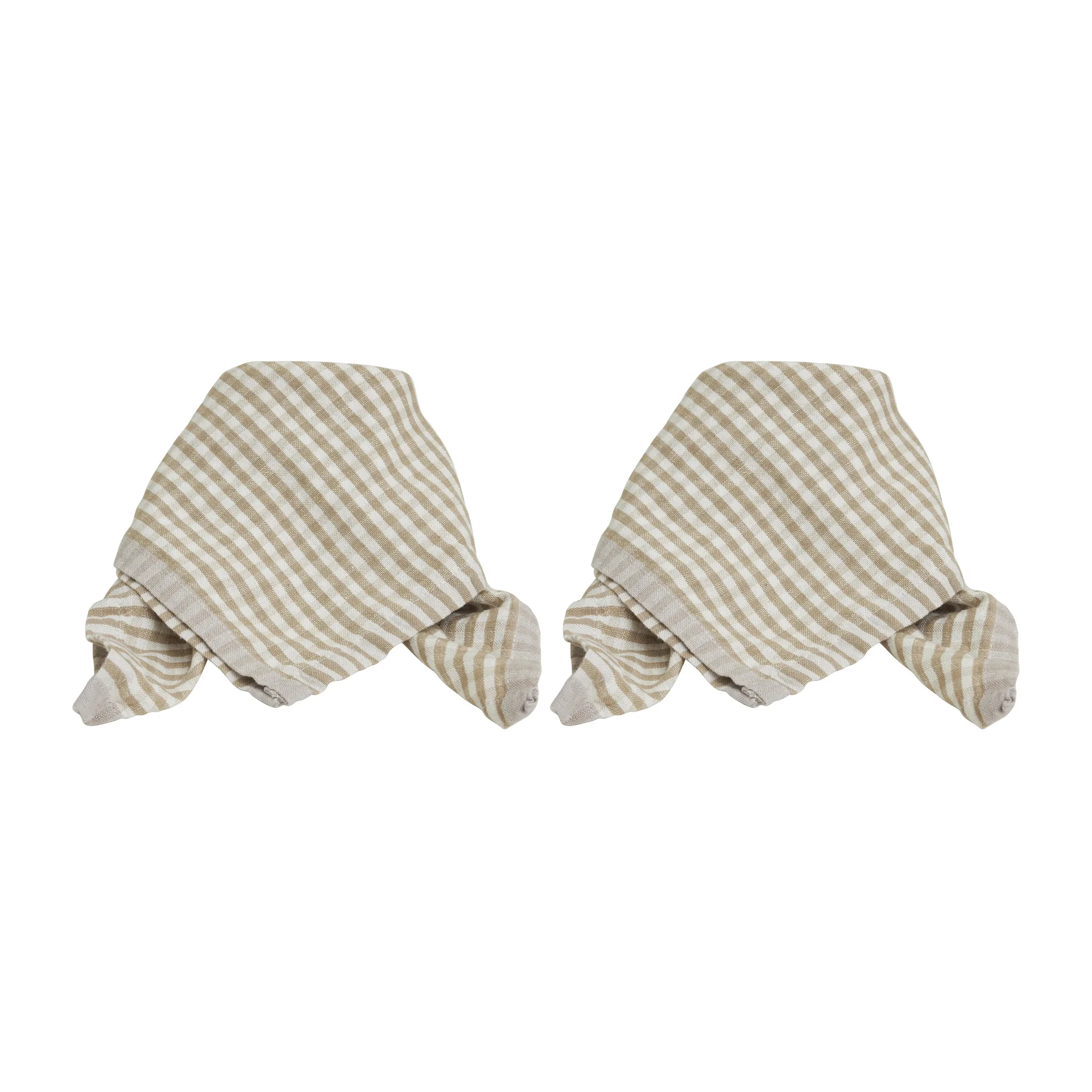 Lundgren serviett 40 x 40 cm 2-pakning, Beige Boel & Jan