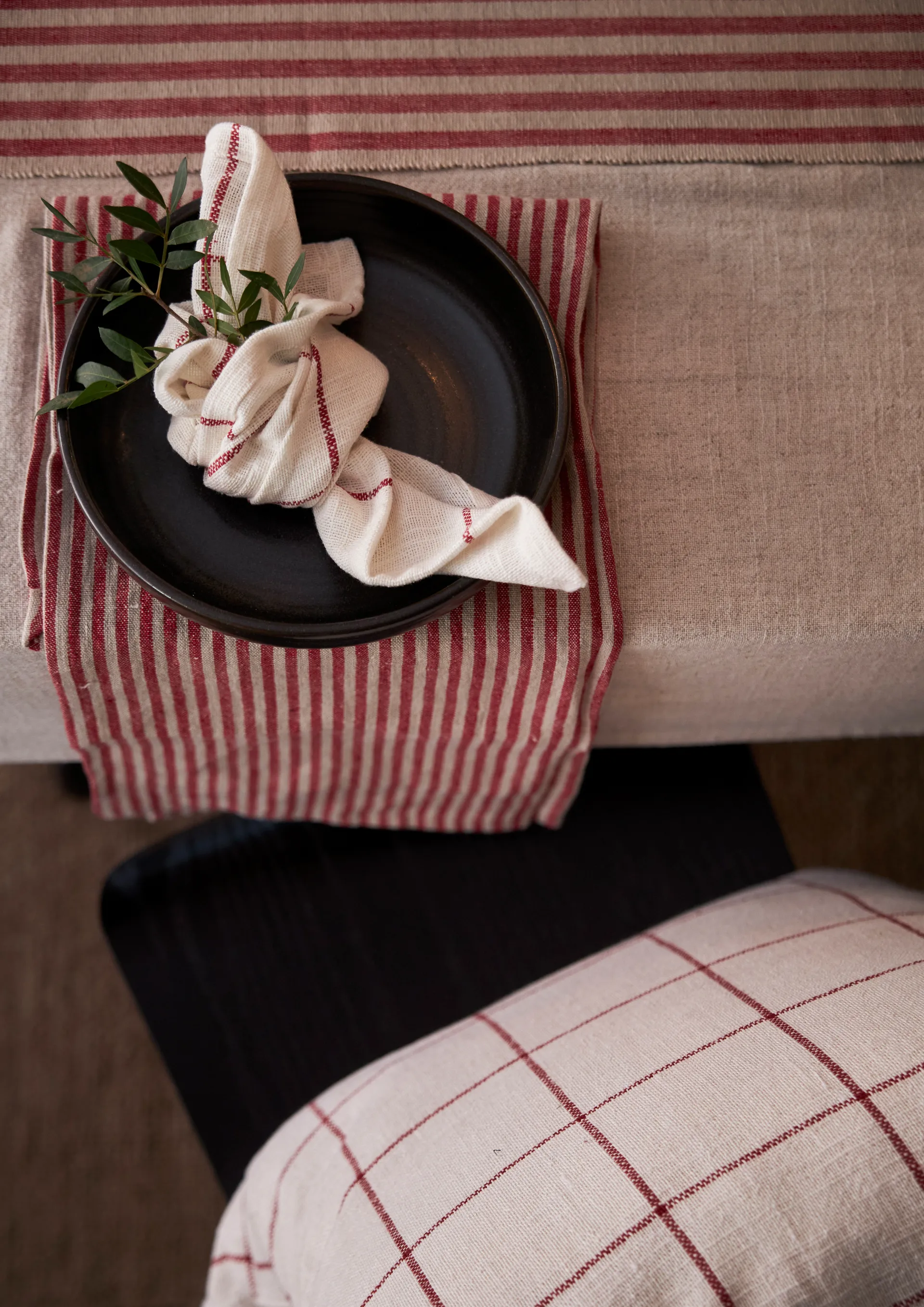 Lunnevik putetrekk bomull 45x45 cm, Off-white Boel & Jan