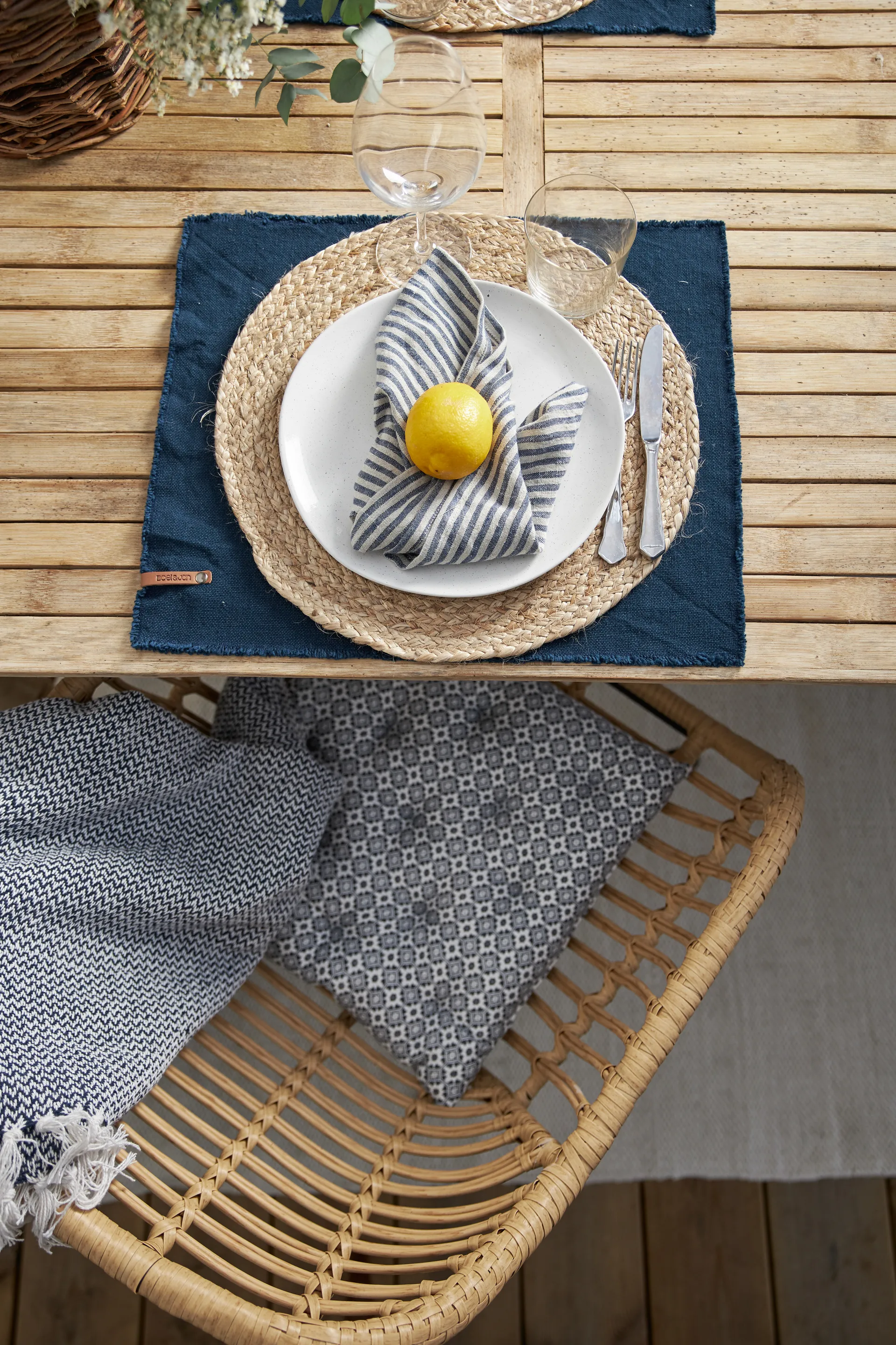 Merida bordbrikke Ø 38 cm, Natur Boel & Jan