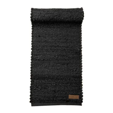 Merida løper 40x140 cm - svart - Boel & Jan