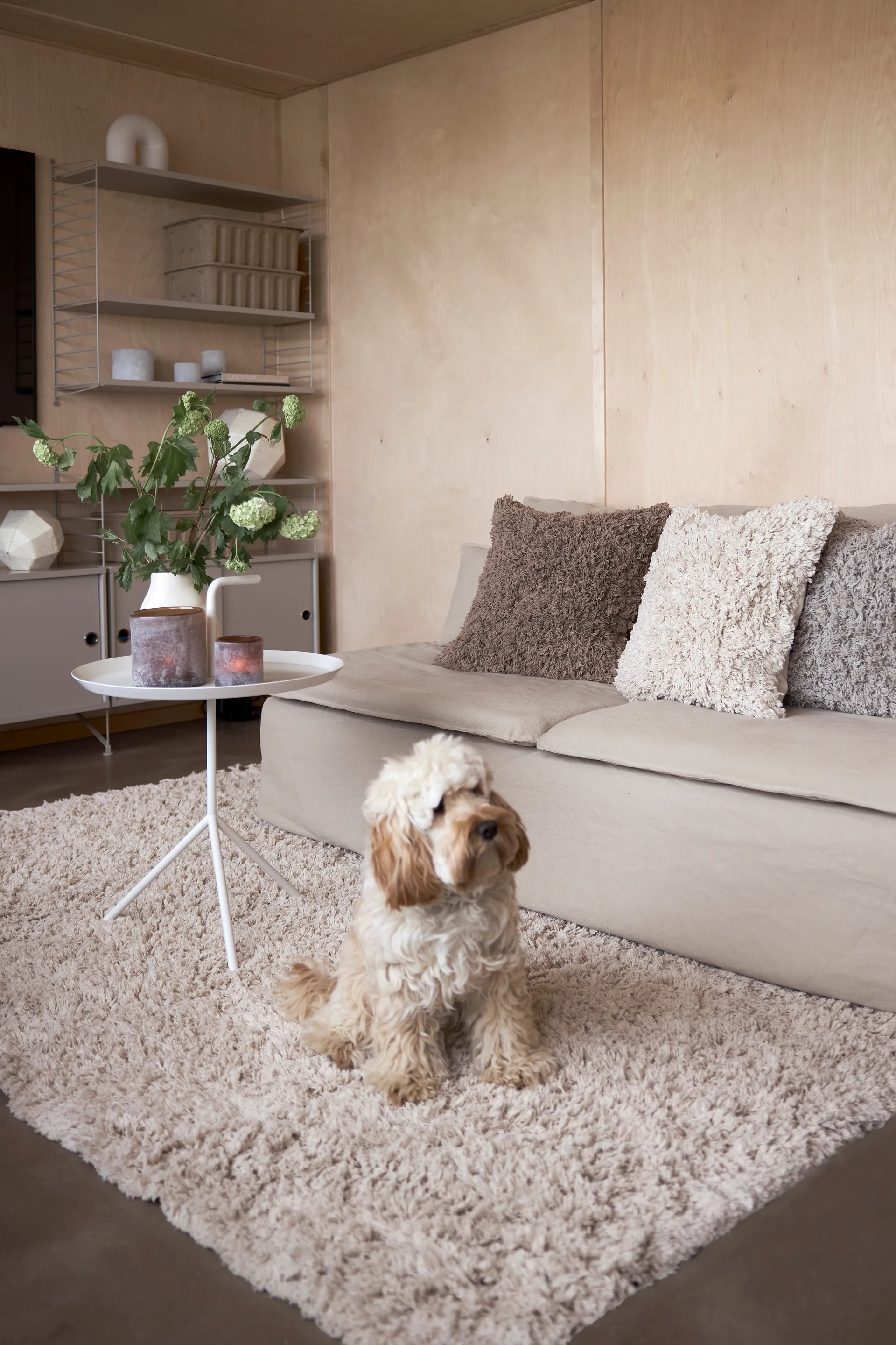 Noma bomullsteppe 160x230 cm, Beige Boel & Jan