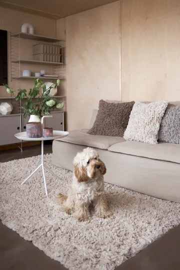 Noma bomullsteppe 160x230 cm - Beige - Boel & Jan