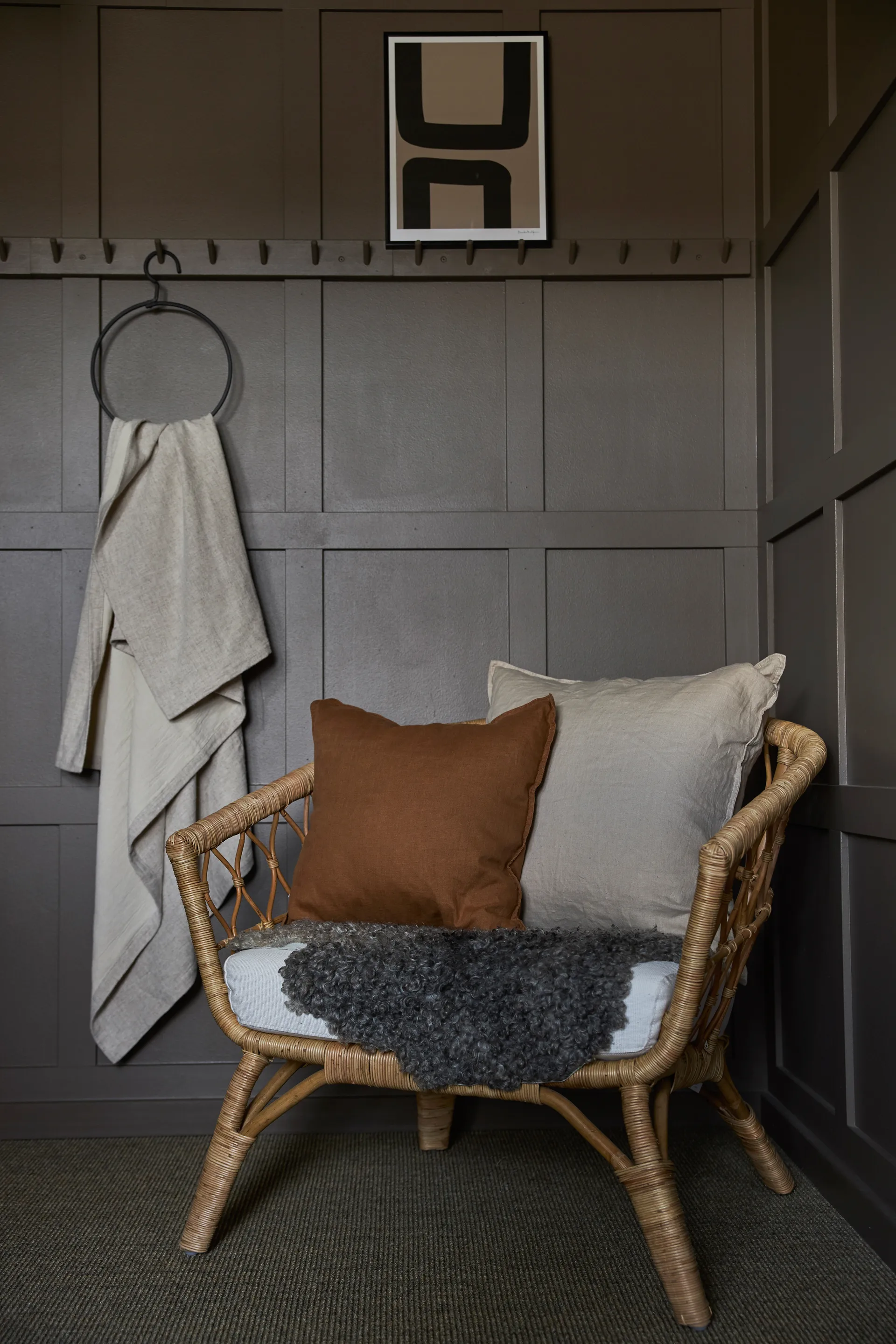 Sabina putetrekk 45 x 45 cm, Lysebrun Boel & Jan