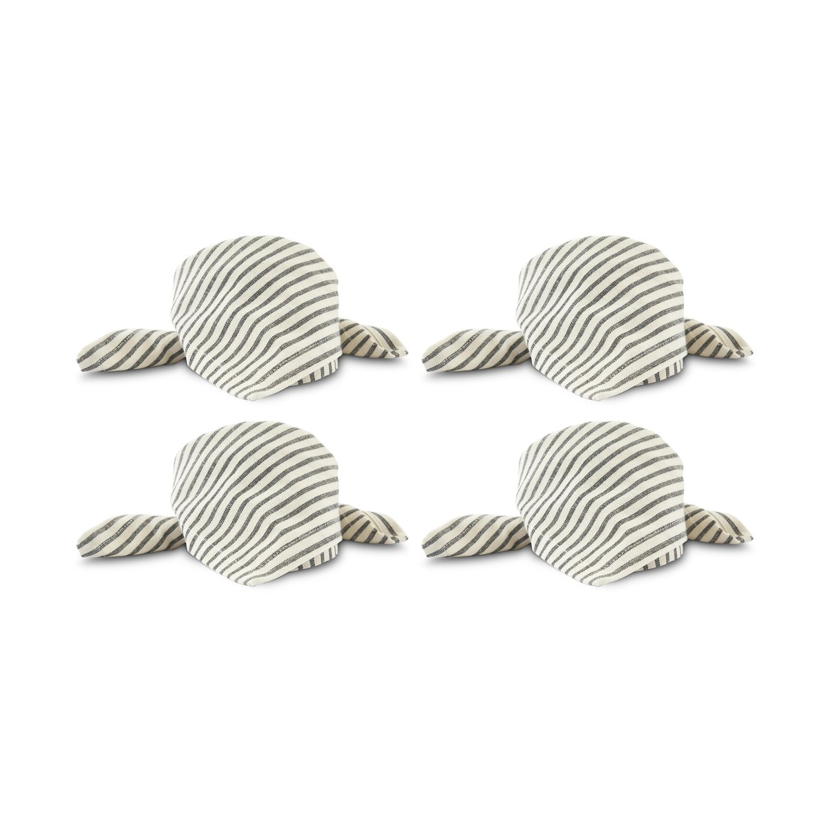 Boel & Jan Sammie bomullsserviett 40x40 cm 4-pack Svart-hvitt