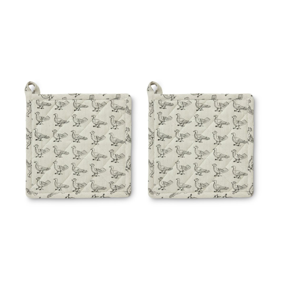 Boel & Jan Stina gryteklut 20x20 cm 2-pack Beige | Skandinavisk Design | Grytekluter & Grytevotter | Beige