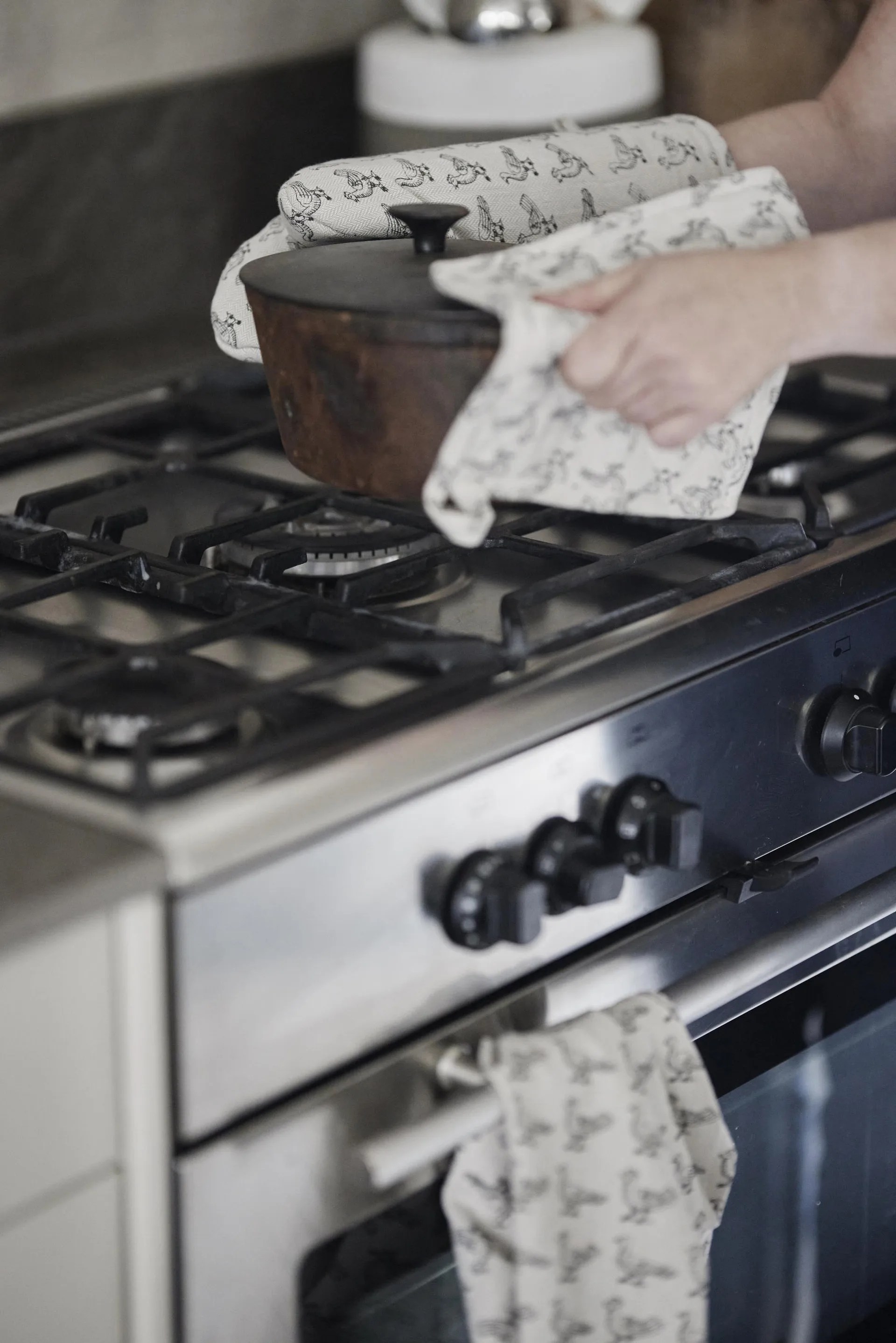 Stina gryteklut 20x20 cm 2-pack, Beige Boel & Jan