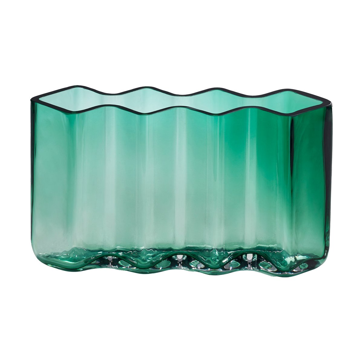 Bilde av Born In Sweden Row vase 4 kamre Grønn