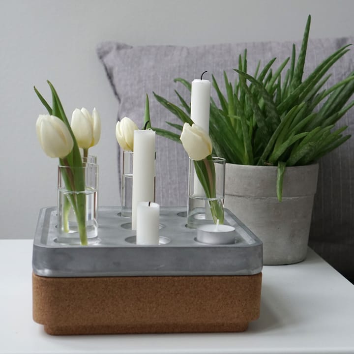 Stumpastaken Small gavesett - Aluminium, korkskål natur, 4-pakning vaser, tannpirkere - Born In Sweden