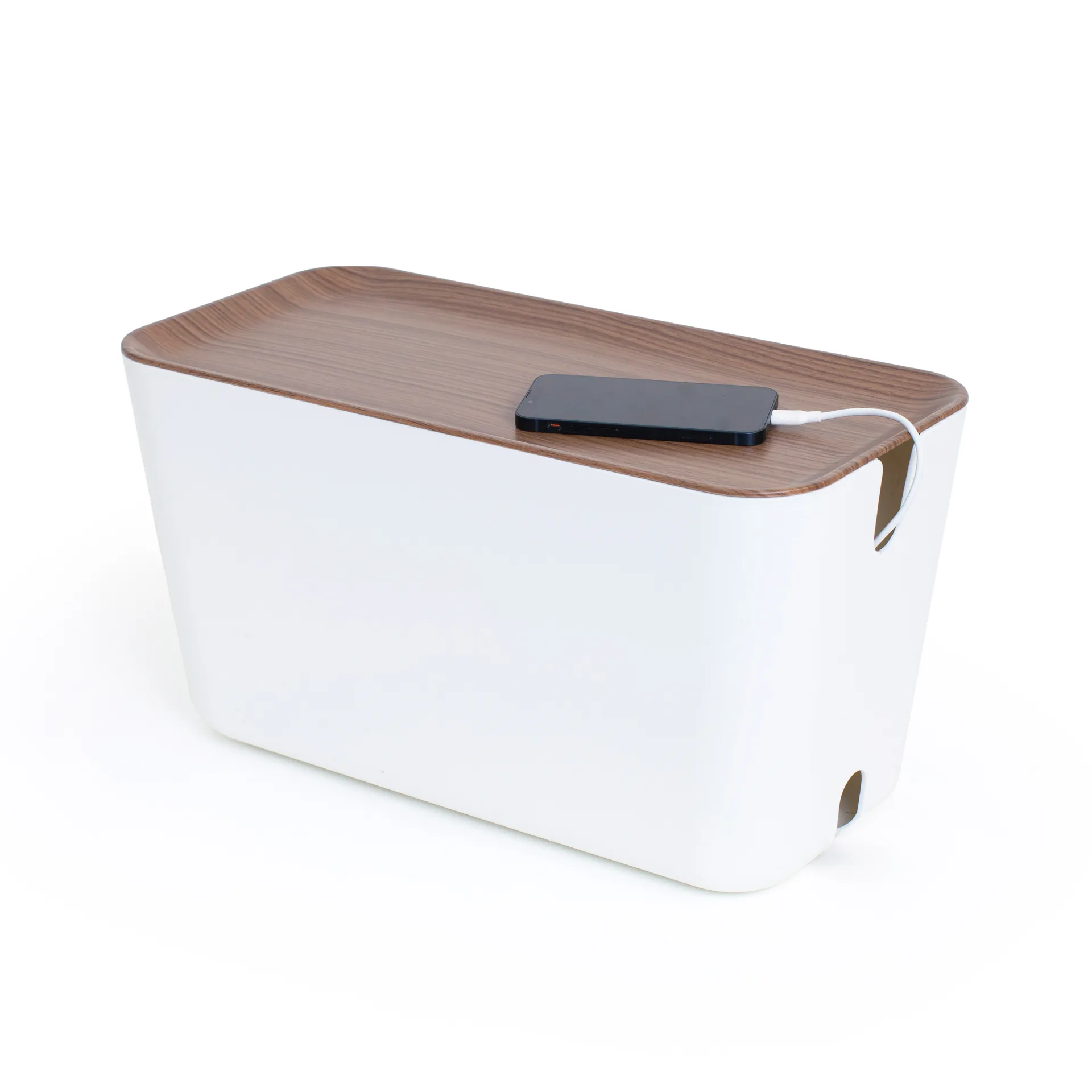 Cable Organiser XXL kabelsamler, Mørk tredekor Bosign