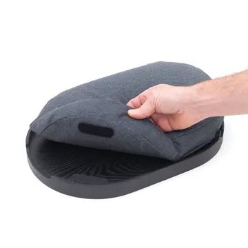 CurveLine™ anti-slip knebrett 39x26 cm - Svart piletre-grå - Bosign