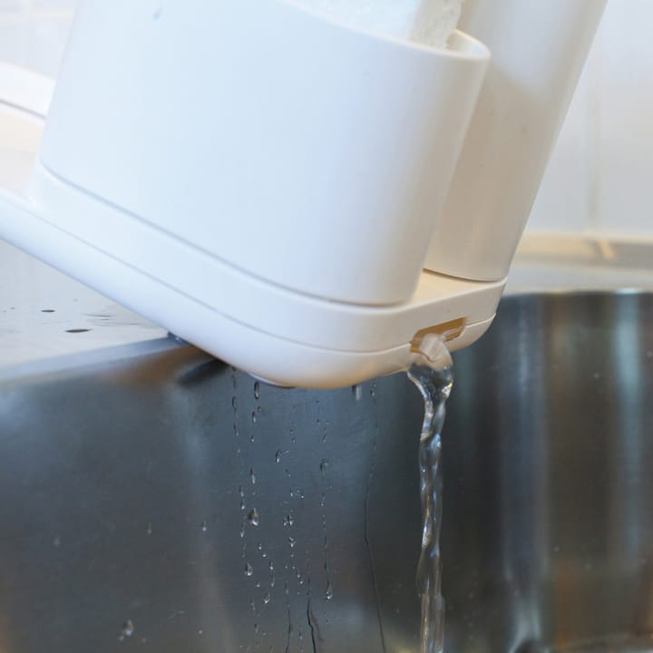 Do-Dish Caddy PLUS oppvaskmiddelspumpe med oppbevaring, Hvit Bosign