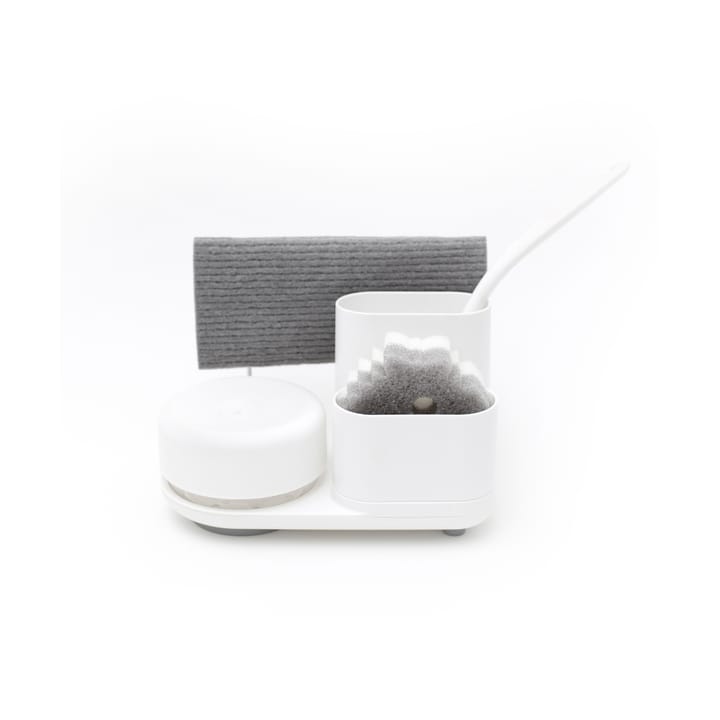 Do-Dish Caddy PLUS oppvaskmiddelspumpe med oppbevaring, Hvit Bosign