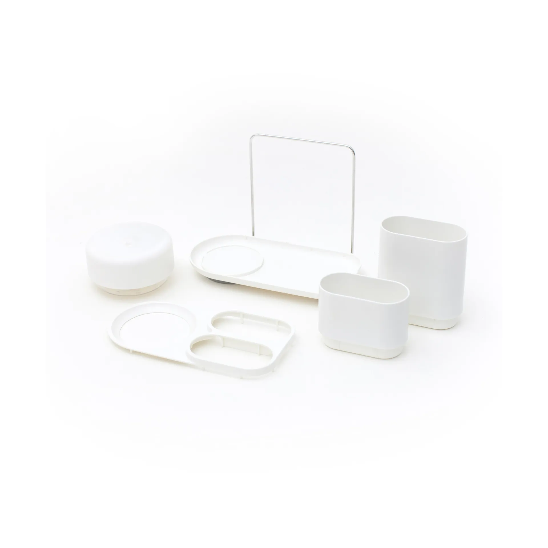 Do-Dish Caddy PLUS oppvaskmiddelspumpe med oppbevaring, Hvit Bosign