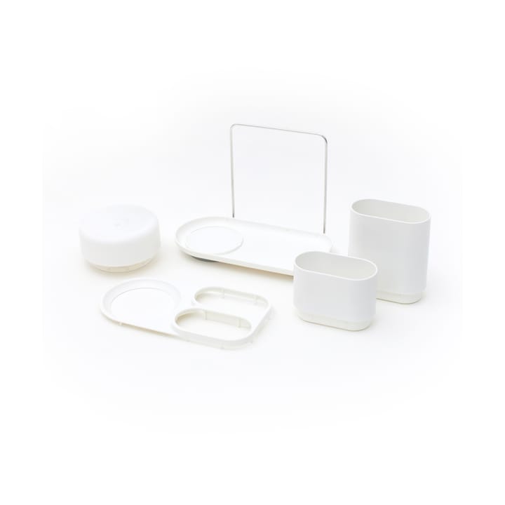 Do-Dish Caddy PLUS oppvaskmiddelspumpe med oppbevaring, Hvit Bosign