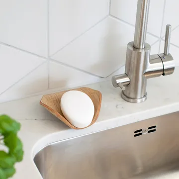 Leaf™ Såpeskål med avrenning 11,5x11,5 cm - Piletre - Bosign