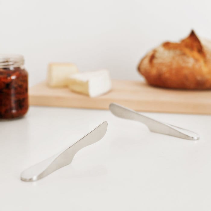 Selvstående smørkniv large, rostfri Bosign