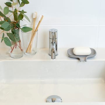 Soap Saver Flow såpefat med dreneringsrør betong - Grå - Bosign