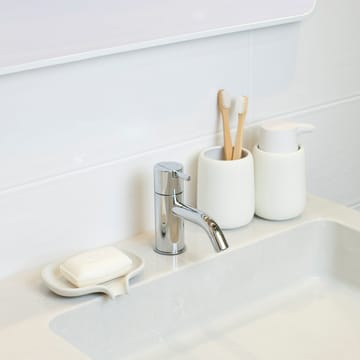 Soap Saver Flow såpefat med dreneringsrør betong - Hvit - Bosign