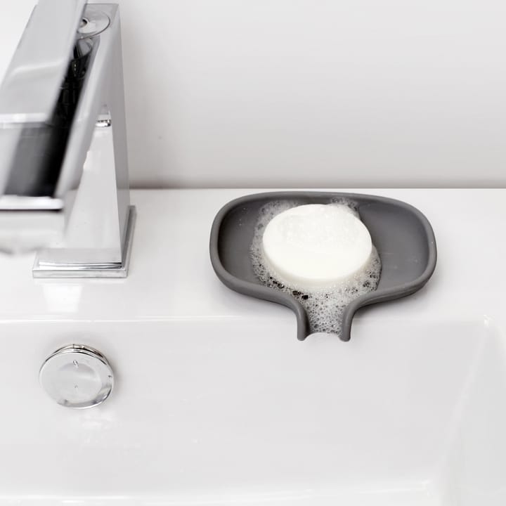 Soap Saver Flow såpefat med dreneringsrør small, Grafittgrå Bosign