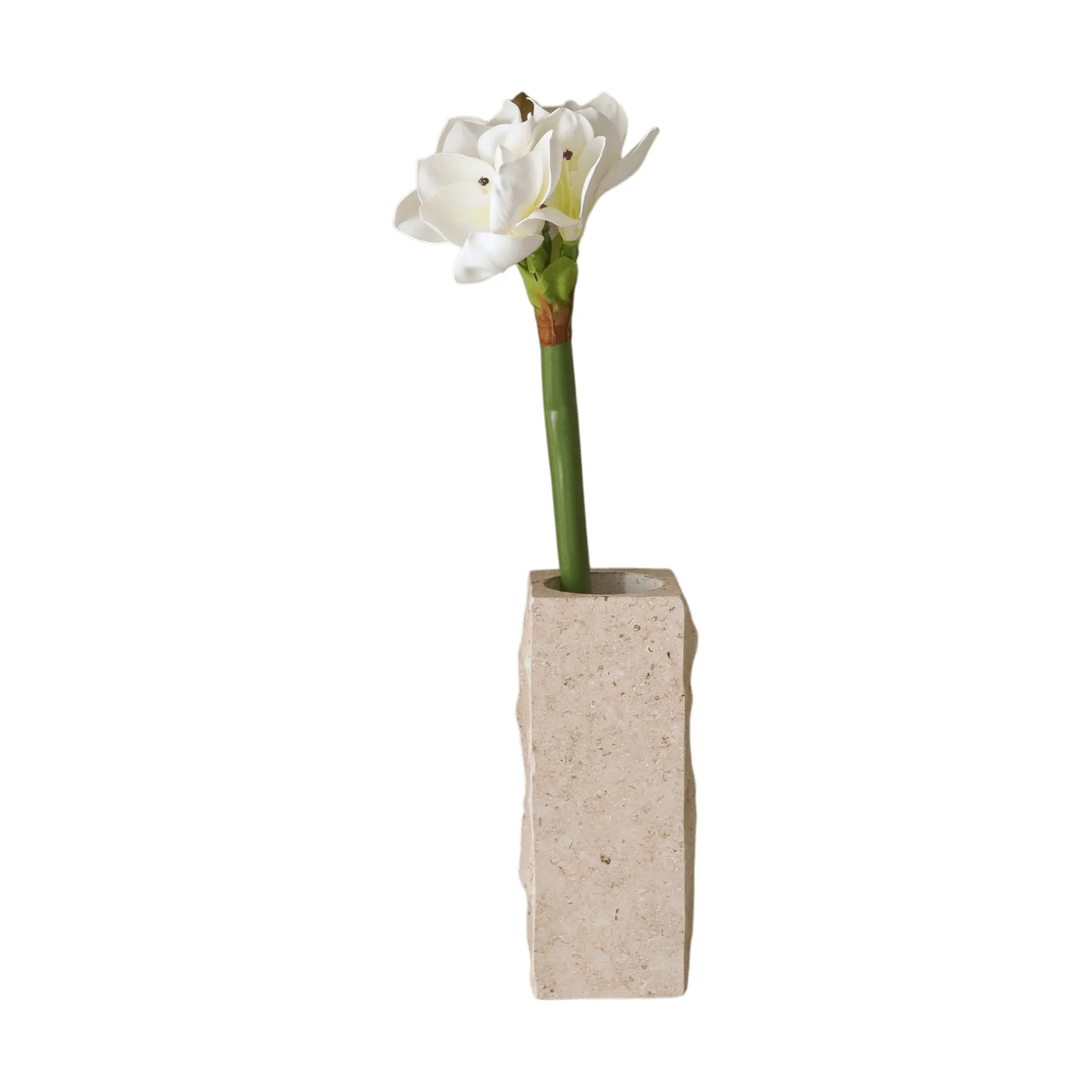 Amaryllis kunstig blomst, Hvit, 73 cm Botané