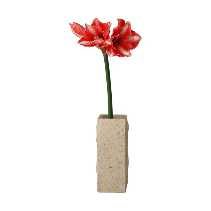 Amaryllis kunstig blomst - Mørkerød, 72 cm - Botané