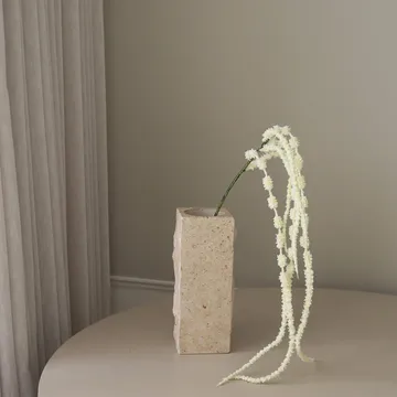 Hengende amarant kunstig blomst - Hvit, 112 cm - Botané