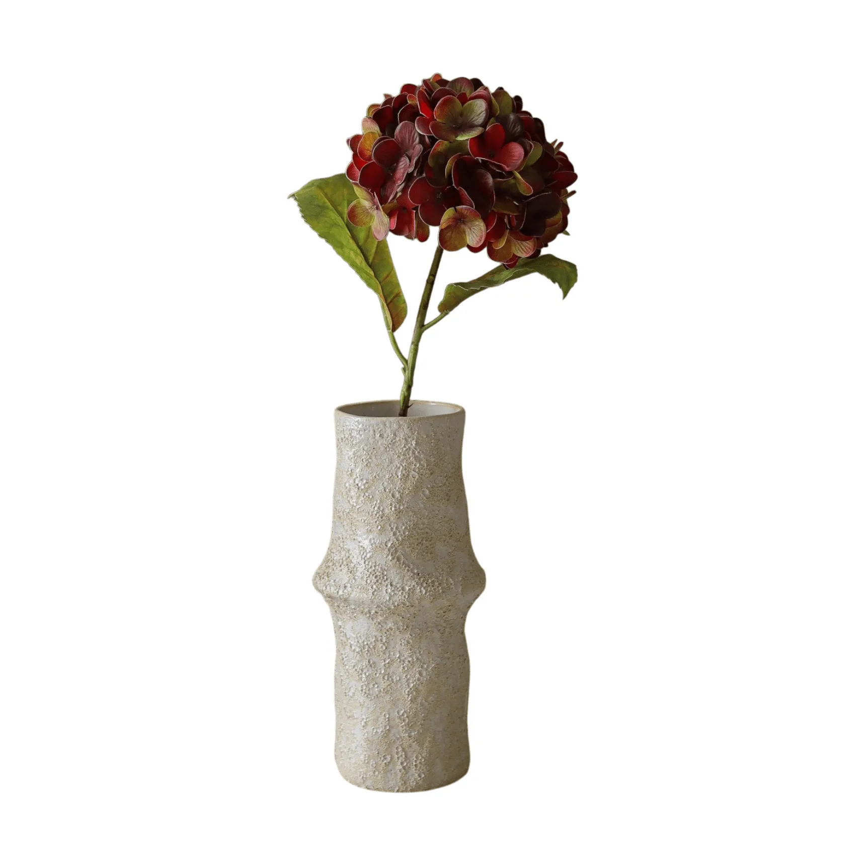 Hortensia kunstig blomst, Dyp burgunder, 60 cm, 1 stk Botané