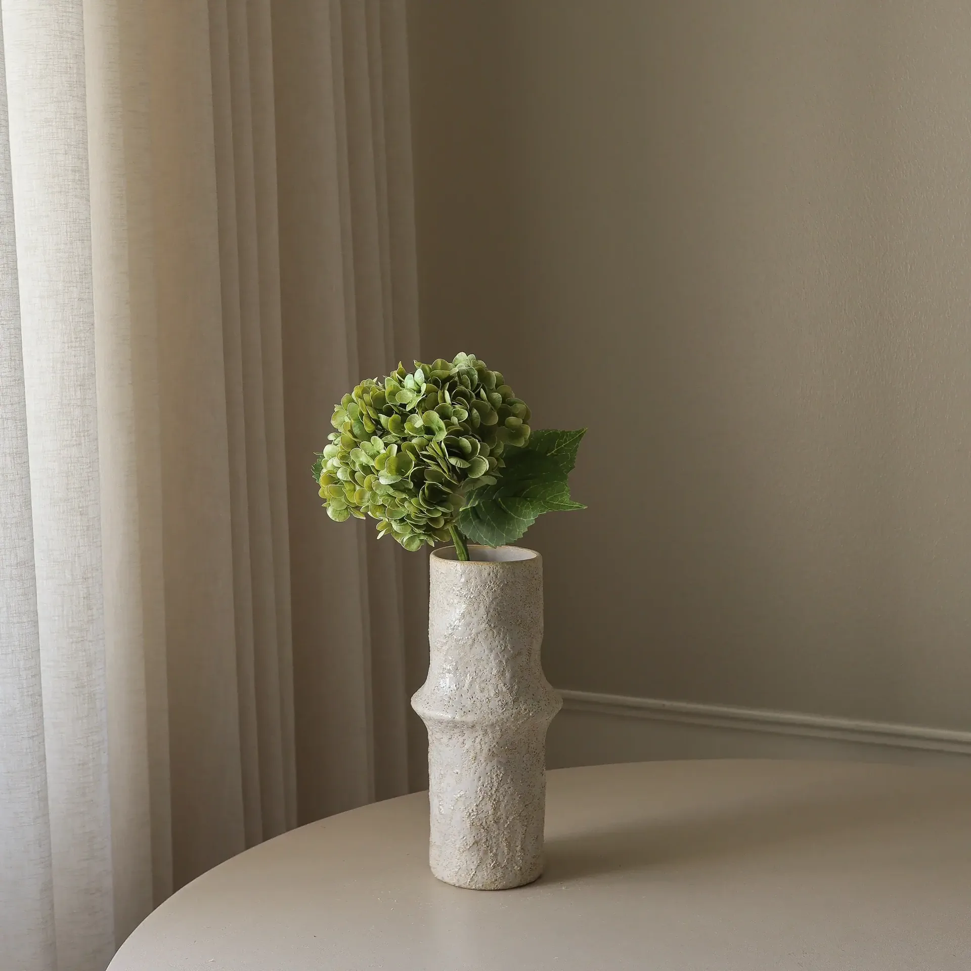 Hortensia kunstig blomst, Mosegrønn, 51 cm, 1 stk Botané