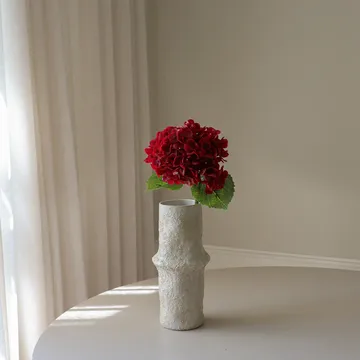 Hortensia kunstig blomst - Rød, 51 cm, 1 stk - Botané