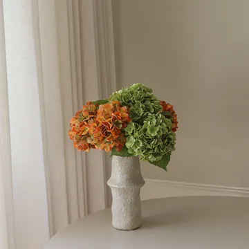 Hortensia kunstig bukett - Copper, 60 cm, 7 stk - Botané
