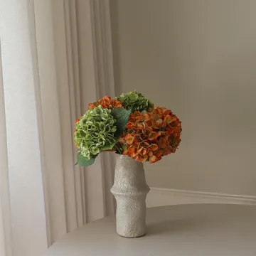 Hortensia kunstig bukett - Copper, 60 cm, 7 stk - Botané