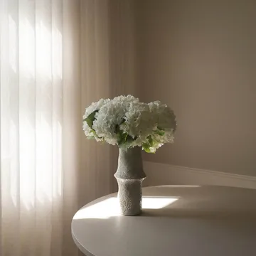Hortensia kunstig bukett - Hvit, 7 stk - Botané